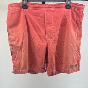 Vintage Bad Boy Elastic Waist Relaxed Fit Men's Shorts Drawstring Pink READ 0614